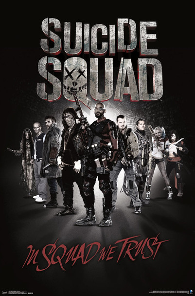 Suicide Squad Group In Squad We Trust Movie Cool Wall Decor Art Print Poster 22x34