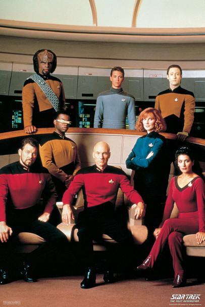 Star Trek The Next Generation Cast TV Show Cool Wall Decor Art Print Poster 12x18