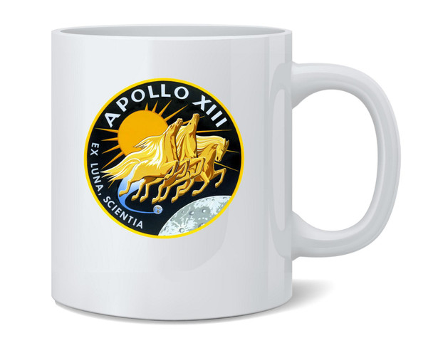 Apollo 13 Mission Patch NASA Ceramic Coffee Mug Tea Cup Fun Novelty Gift 12 oz