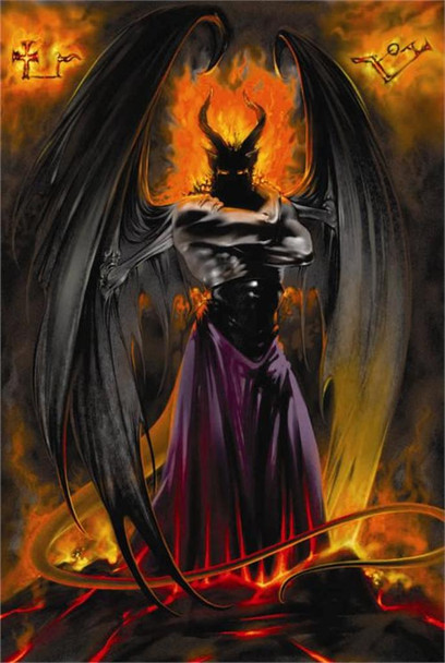 Lucifer By LA Williams Devil Fantasy Cool Wall Decor Art Print Poster 24x36