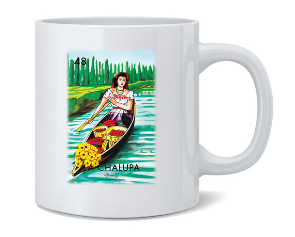 La Chalupa Boat Loteria Card Mexican Bingo Coffee Mug 12oz