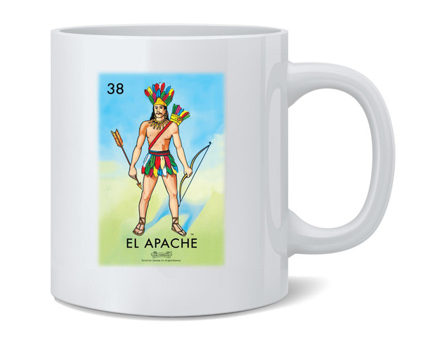 El Apache Loteria Card Mexican Bingo Coffee Mug 12oz
