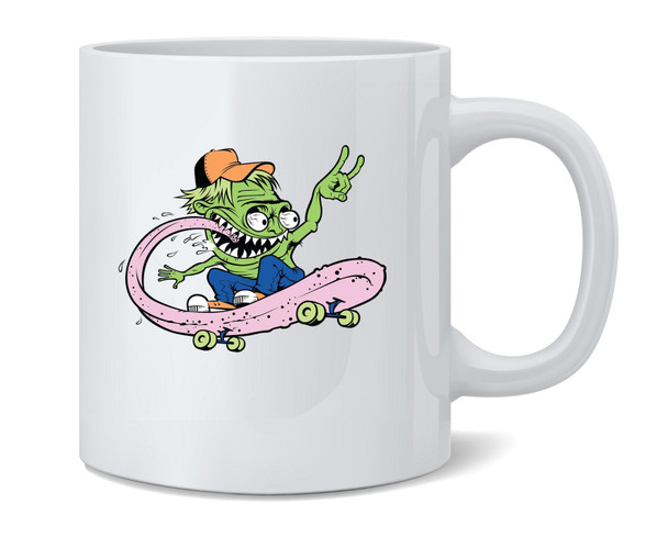 Skateboard Monster Retro Cool Funny Coffee Mug Tea Cup 12oz