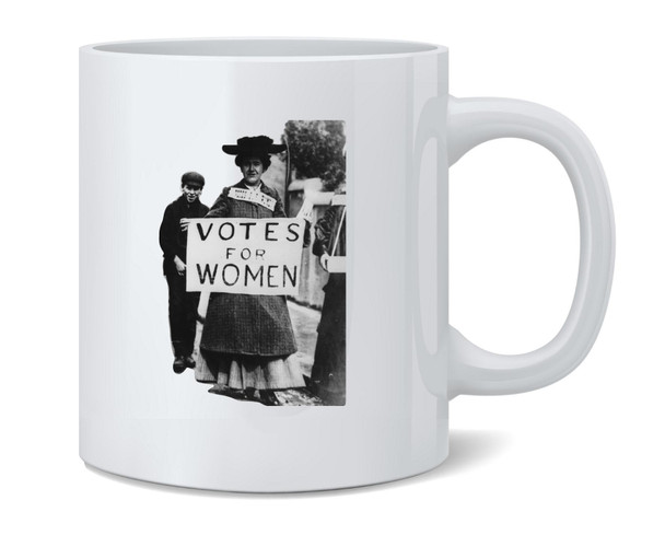 Votes Women Suffragette Photo Feminist Election Mug 12oz