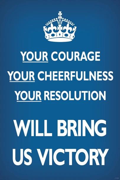 Your Courage Cheerfulness Resolution Will Bring Us Victory Cool Wall Art Print Poster 12x18
