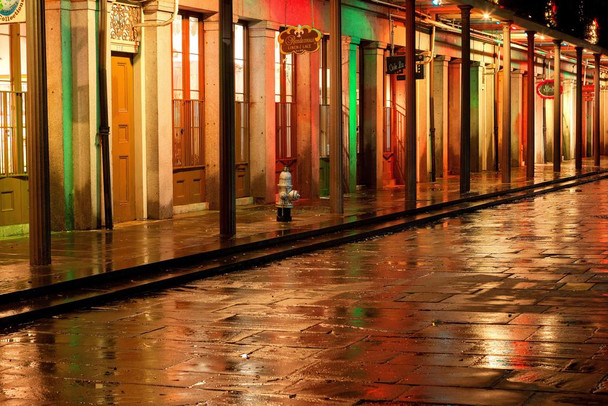 Laminated French Quarter Reflections New Orleans Louisiana Photo Art Print Poster Dry Erase Wall Art 36x24