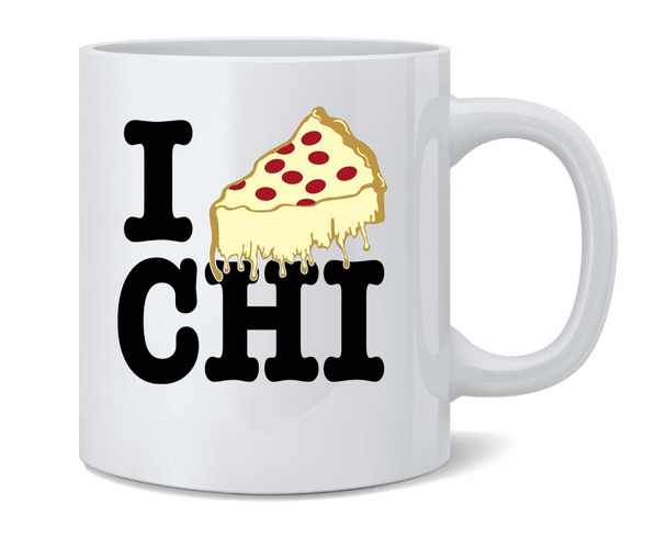 I Pizza Chicago Style Deep Dish Love Coffee Mug 12oz