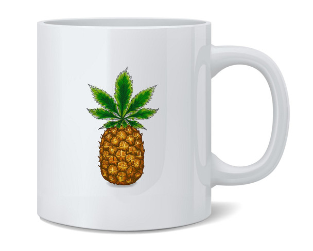 Pineapple Kush Marijuana Weed Leaf 420 Cannabis Mug 12oz