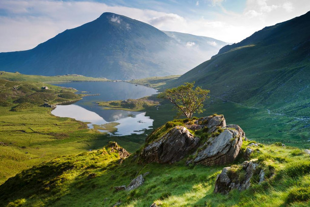 Laminated Cwm Idwal Snowdonia National Park North Wales Photo Art Print Cool Wall Art Poster Dry Erase Wall Art 36x24