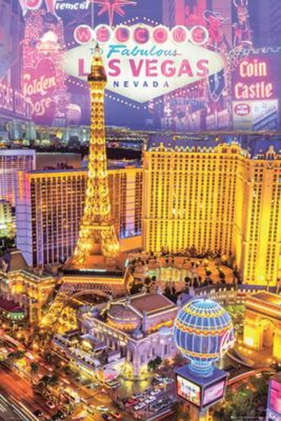 Las Vegas Collage Photo Art Print Poster 24x36 inch