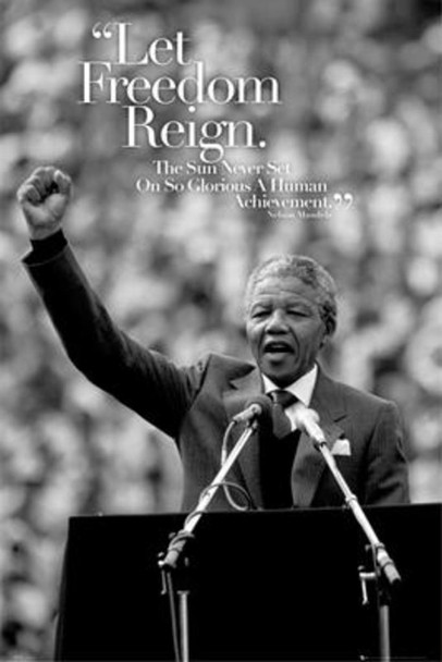 Nelson Mandela Let Freedom Reign Quote Speech Motivational Cool Wall Decor Art Print Poster 24x36