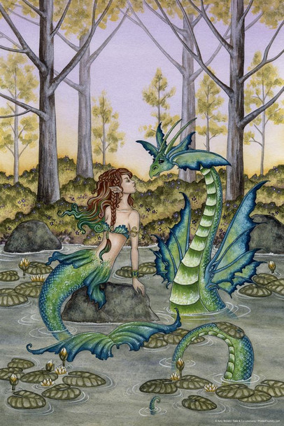 Laminated Lazy Afternoon by Amy Brown Art Print Poster Dry Erase Wall Art 24x36