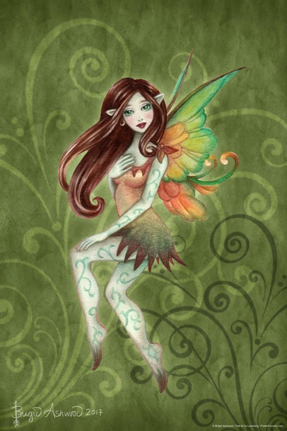 Laminated Fairy Sprite Terra by by Brigid Ashwood Art Print Poster Dry Erase Sign 24x36