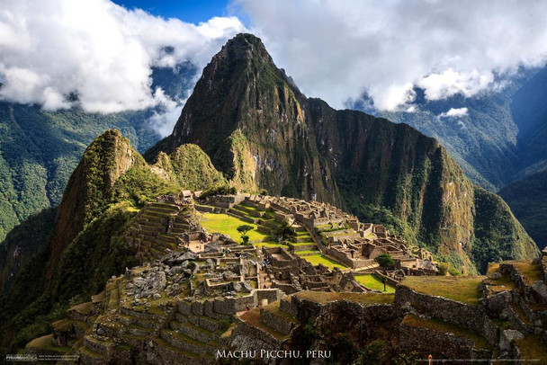 Laminated Machu Picchu Peru Photo Poster Dry Erase Sign 36x24