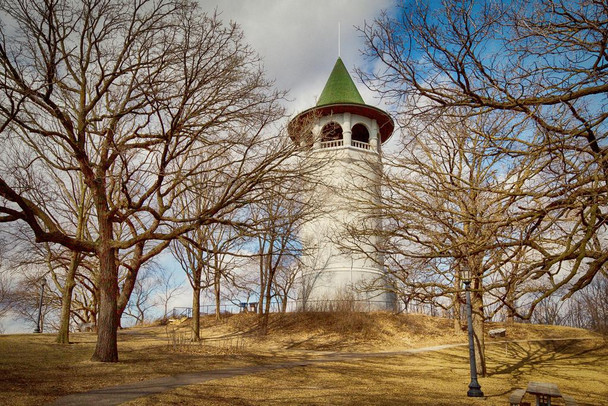 Laminated Witch Hat Water Tower Prospect Park Minneapolis Minnesota Photo Photograph Poster Dry Erase Sign 36x24
