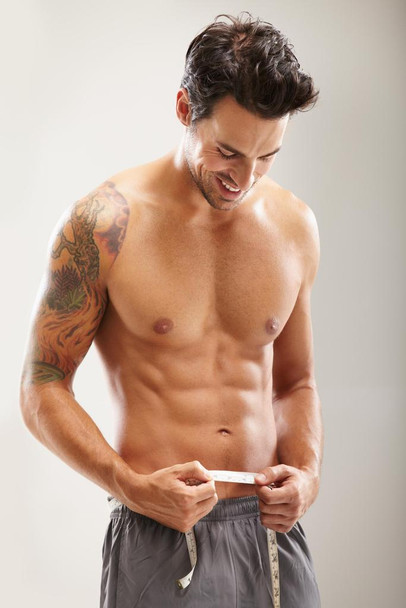 Laminated Hot Guy Proud of His Rock Hard Abs Photo Photograph Poster Dry Erase Wall Art 24x36