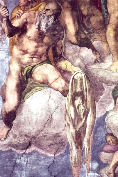 Laminated Michelangelo The Last Judgment Fine Art Realism Romantic Artwork Michelangelo Prints Biblical Drawings Portrait Painting Wall Art Renaissance Posters Canvas Art Poster Dry Erase Sign 24x36