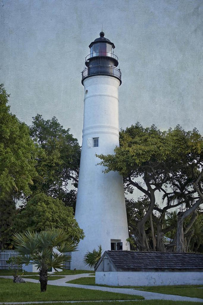 Laminated Key West Lighthouse Whiteheads Point Florida Photo Photograph Poster Dry Erase Wall Art 24x36