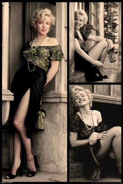 Laminated Marilyn Monroe Doorway Poster Dry Erase Sign 24x36