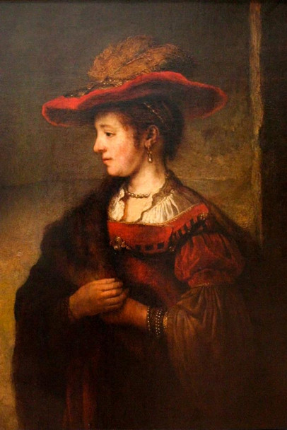Laminated Carel Fabritius Wife of the Painter Rembrandt Realism Romantic Artwork Rembrandt Paintings Canvas Prints Drawings Portrait Painting Wall Art Renaissance Poster Poster Dry Erase Sign 24x36