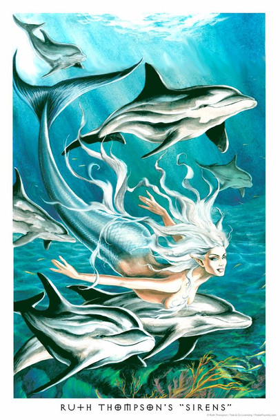 Laminated Sirens Poster Dry Erase Sign 24x36