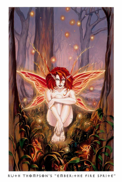 Laminated Ember Poster Dry Erase Wall Art by Ruth Thompson 24x36