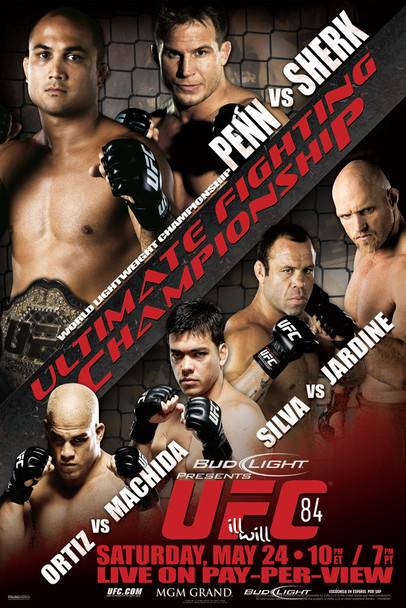 Official UFC 84 BJ Penn vs Sean Sherk Sports Cool Wall Decor Art Print Poster 12x18
