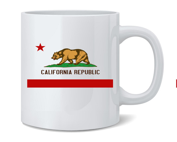 California Republic Calexit Flag Ceramic Coffee Mug Tea Cup Fun Novelty Gift 12 oz