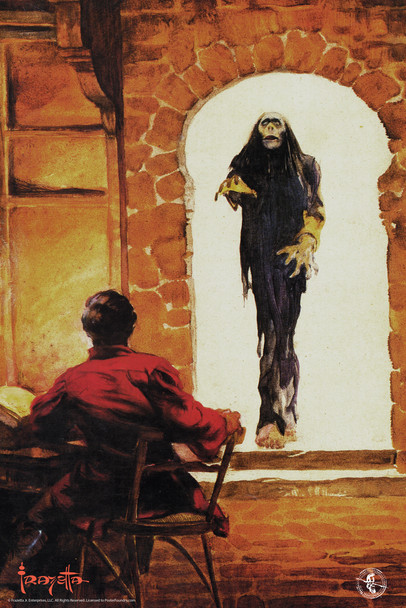 Frank Frazetta Zombie Horror Science Fiction Fantasy Artwork Artist Retro Vintage Undead Creepy Monster Spooky Scary Halloween Decorations Cool Wall Art Print Poster 12x18