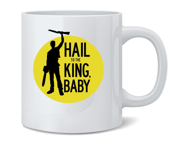 Hail To The King Baby Horror Army Zombie Coffee Mug 12oz