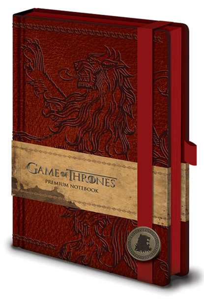 Official Game of Thrones Season 8 Premium 240 Lined Page Journal Notebook Westeros and Essos Maps Inside House Lannister