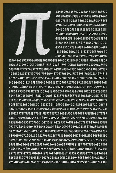 Mathematical Number PI to 1801 Decimals Greek Letter Math Classroom Science Educational Teacher Learning Homeschool Chart Display Supplies Teaching Aide Pie Cool Wall Decor Art Print Poster 24x36