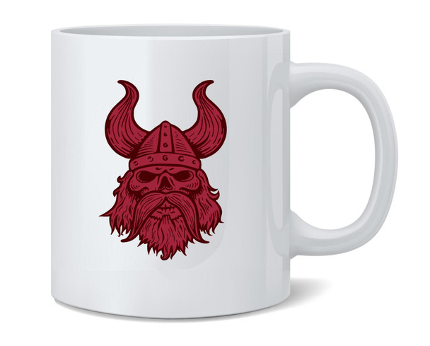 Viking Skull Helmet Ceramic Coffee Mug Tea Cup Fun Novelty Gift 12 oz