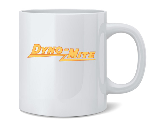 Dyno Mite Retro Funny Cool Ceramic Coffee Mug Tea Cup Fun Novelty Gift 12 oz