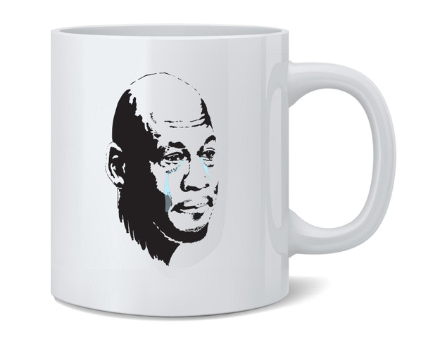 Crying MJ Meme Funny Ceramic Coffee Mug Tea Cup Fun Novelty Gift 12 oz