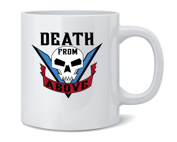 Death From Above Tattoo Ceramic Coffee Mug Tea Cup Fun Novelty Gift 12 oz