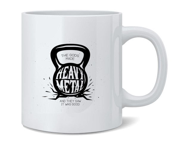 Kettlebell Gods Made Heavy Metal Gym Fitness Coffee Mug 12oz