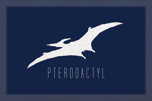 Dinosaur Pterodactyl Blue Dinosaur Poster For Kids Room Dino Pictures Bedroom Dinosaur Decor Dinosaur Pictures For Wall Dinosaur Wall Art Prints for Walls Thick Paper Sign Print Picture 12x8
