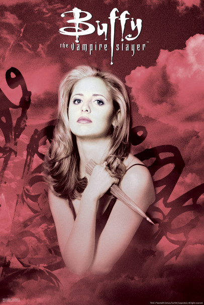 Buffy The Vampire Slayer Red Stake 90s TV Show Series Horror Cool Wall Decor Art Print Poster 12x18