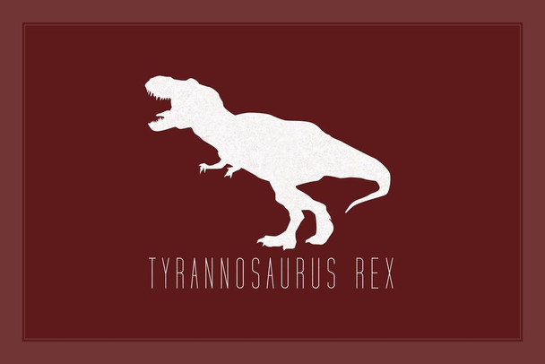 Dinosaur Tyrannosaurus Rex Red Dinosaur Poster For Kids Room Dino Pictures Bedroom Dinosaur Decor Dinosaur Pictures For Wall Dinosaur Wall Art Prints for Walls Thick Paper Sign Print Picture 12x8