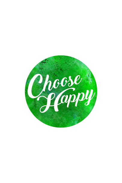 Choose Happy Cool Wall Art Print Poster 12x18