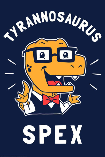 Tyrannosaurus Spex Funny Glasses Dinosaur Poster For Kids Room Dino Pictures Bedroom Dinosaur Decor Dinosaur Pictures For Wall Dinosaur Wall Art Print Thick Paper Sign Print Picture 8x12