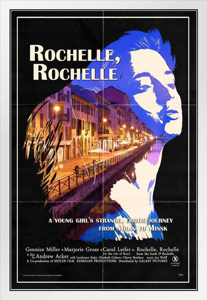 Rochelle Rochelle Movie TV White Wood Framed Art Poster 14x20