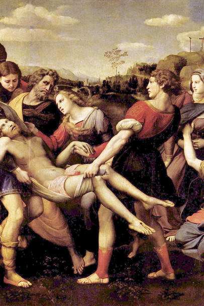 Raphael The Deposition Gothic Trial Realism Romantic Artwork Raffaello Prints Biblical Drawings Portrait Painting Wall Art Renaissance Posters Canvas Art Cool Wall Art Print Poster 12x18