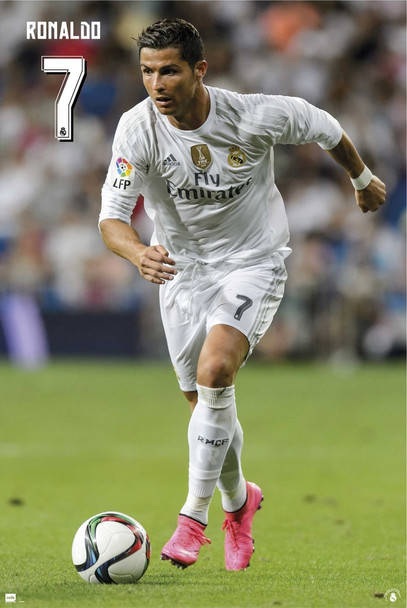 Real Madrid Cristiano Ronaldo Soccer Football Sports Poster 24x36