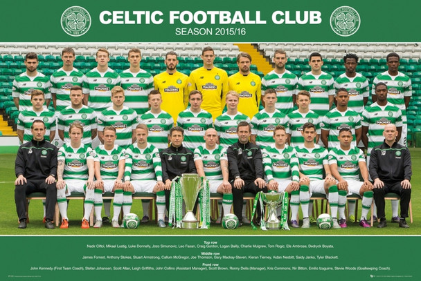 Celtic FC Team 2015 2016 Soccer Football Sports Cool Wall Decor Art Print Poster 36x24