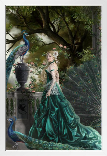 Emerald Hawthorne by Nene Thomas White Wood Framed Poster 14x20
