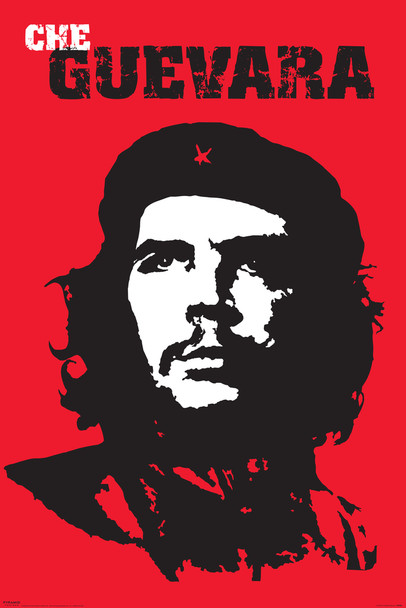 Che Guevara Red Portrait Wall Art Cool Wall Decor Art Print Poster 24x36