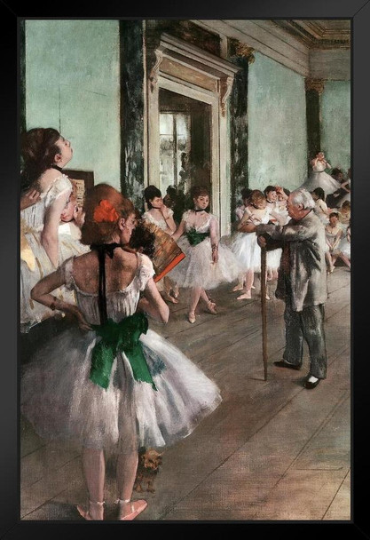 The Ballet Class Lesson Master Jules Perrot Art Print Edgar Degas Art Print Stand or Hang Wood Frame Display Poster Print 9x13