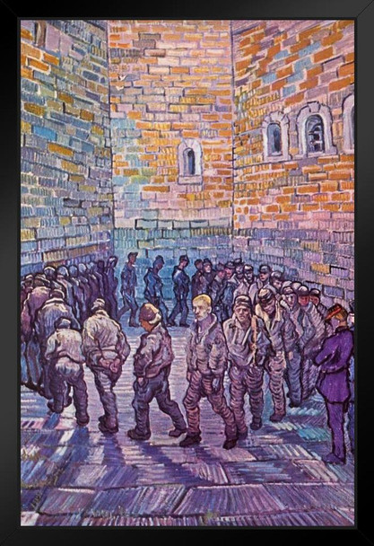 Vincent van Gogh Prisoners Exercising Art Print Stand or Hang Wood Frame Display Poster Print 9x13
